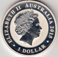(1985) Монета Австралия 2015 год 1 доллар   Серебро (Ag)  UNC
